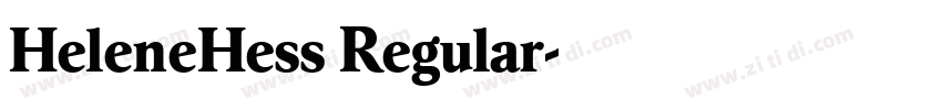 HeleneHess Regular字体转换